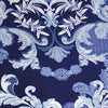 Capa De Cadeira Branca E Azul Vintage