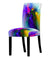 Capa De Cadeira Em Mármore Colorido
