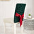Capa De Cadeira De Natal De Veludo Verde